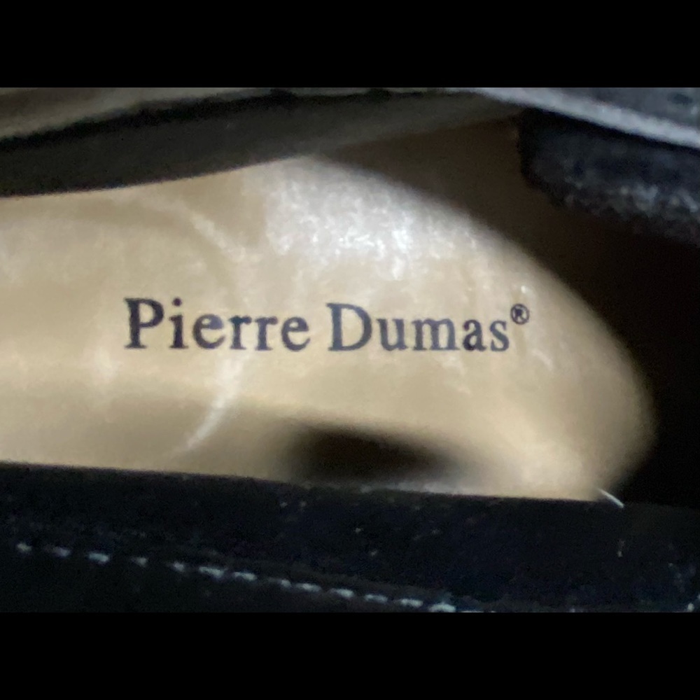 Pierre Dumas black wedge lace up bootie - Picture 3 of 3